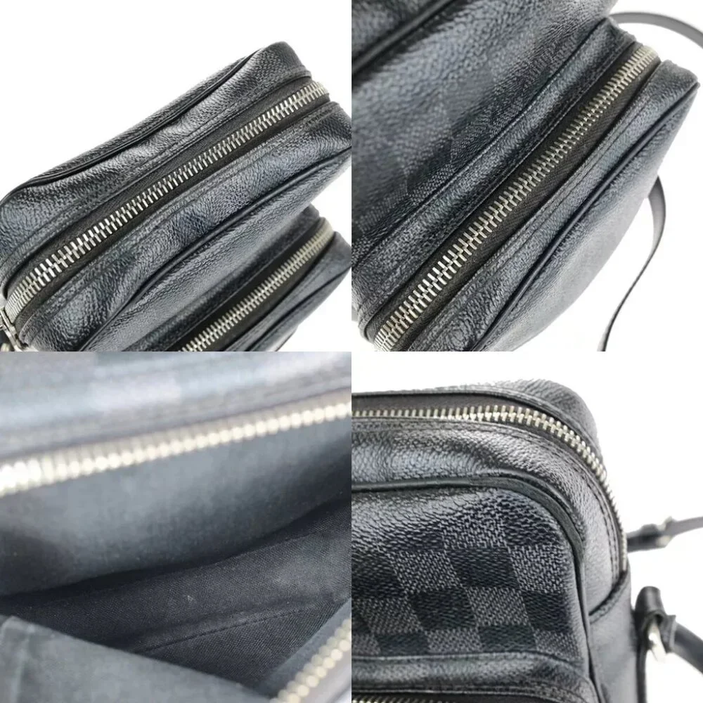 LOUIS VUITTON Rem Crossbody Shoulder Bag Damier Graphite Black